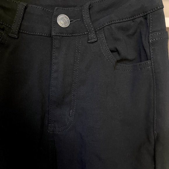 SHEIN Black High Waist Cropped Skinny Jeans/Jeggings - Picture 4 of 10